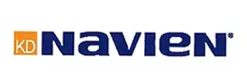 Navien logo with "KD" in an orange box followed by "NAVIEN" in blue uppercase letters on a white background.